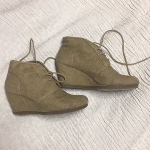 Tan booties